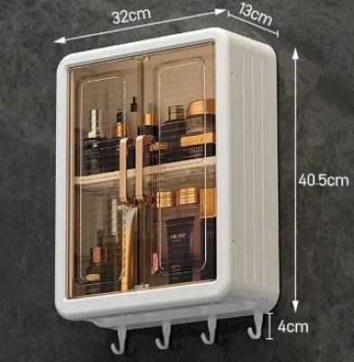Tủ Đa Năng Đựng Đồ Nhà Tắm, Nhà Bếp, Kệ Đựng Mỹ Phẩm Treo Tường, Tủ Thuốc Chống Thấm Nước,Bám Bụi