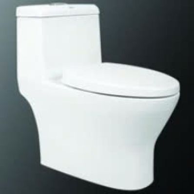 Bồn cầu 1 khối xả xoáy - nắp đóng êm men sứ nano chống bám bẩn